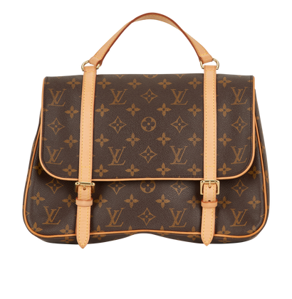Marella Sac A Dos, £650, Handbags, Brown, Canvas, Front view